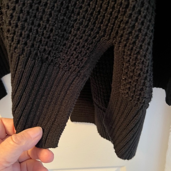 UNIVERSAL THREAD XXL BLACK 100% Cotton OPEN SWEATER - Picture 9 of 11